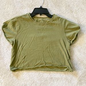 We the Free crop top tshirt green